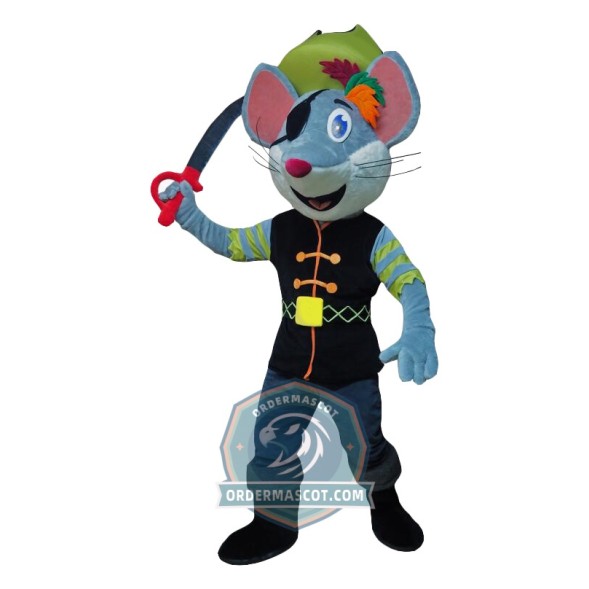 Pirate Mouse Mascot Costume