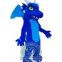 Blue Dragon Mascot Costume
