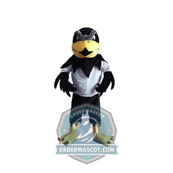  Fierce Black Hawk Mascot Costume