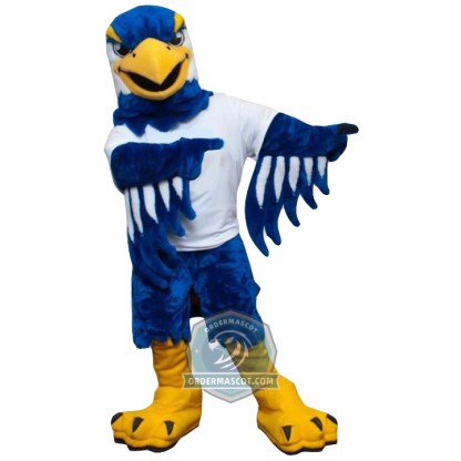 Sport Blue Eagle Mascot Costume