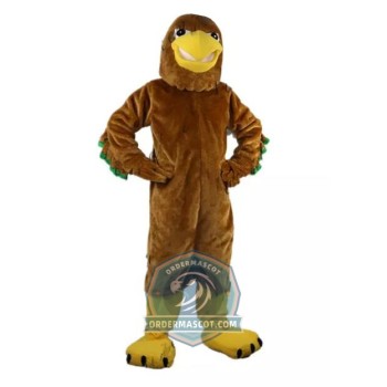 Brown Eagle Mascot Costume
