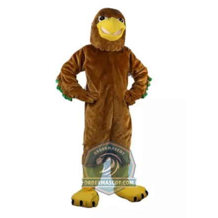 Brown Eagle Mascot Costume