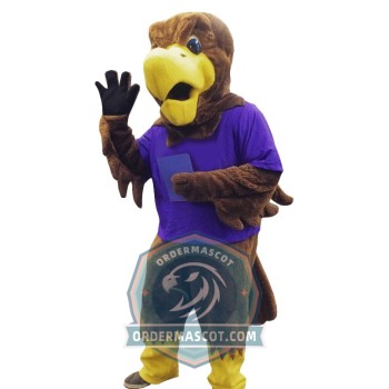 Realistic Brown Eagle Mascot Costume