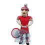 Spartan Warrior In Red Armor Mascot Costume