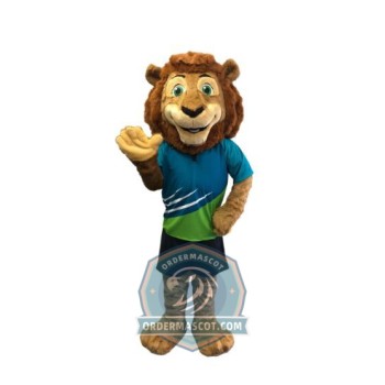 Friendly Lion Mascot Costume