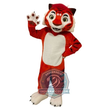 Friendly Lightweight Tiger Mascot Costume