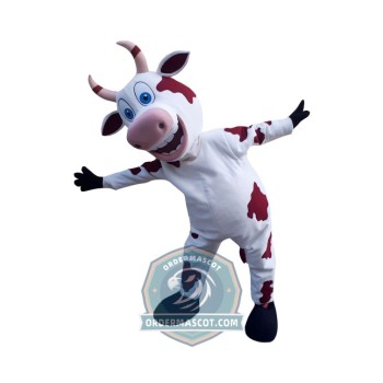 Happy Lightweight Cow Mascot Costume
