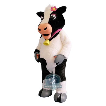 Friendly Lightweight Cow Mascot Costume