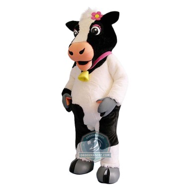Friendly Lightweight Cow Mascot Costume