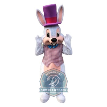 White Bunny Mascot Costume
