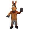 Friendly Donkey Mascot Costume