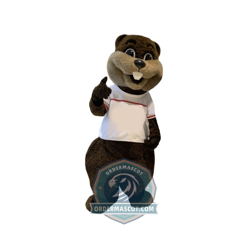 Friendly Lightweight Beaver Mascot Costume