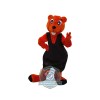 Red Beaver Mascot Costume