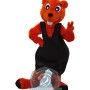 Red Beaver Mascot Costume