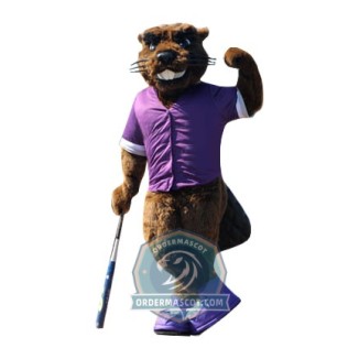 Realistic Sport Beaver Mascot Costume