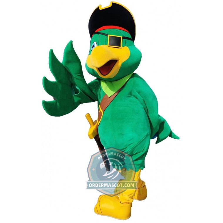 Pirate Parrot Mascot Costume