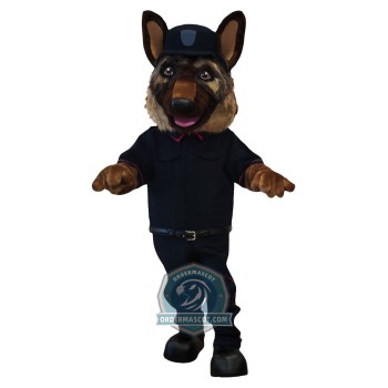 Realistic Police Dog Mascot Costume