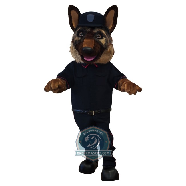Realistic Police Dog Mascot Costume