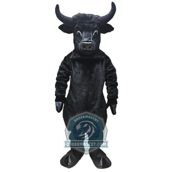 Black Bull Mascot Costume