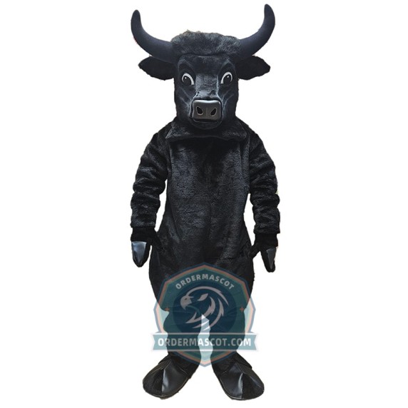 Black Bull Mascot Costume