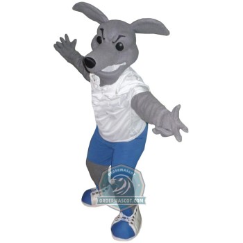 Realistic Greyhound Dog Mascot Costume
