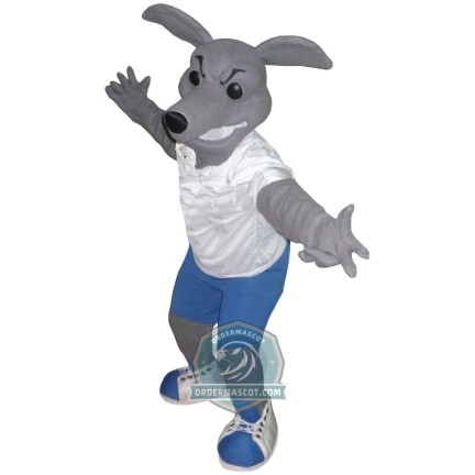 Realistic Greyhound Dog Mascot Costume