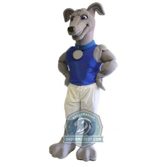 Power Greyhound Dog Mascot Costume