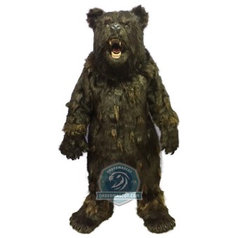 Realistic Brown Bear Mascot Costume