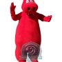 Red Hippo Mascot Costume