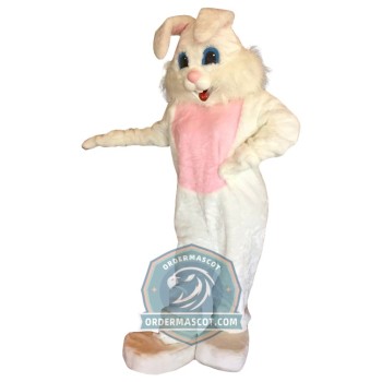 Cute White Rabbit Mascot Costume