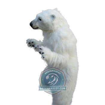 Realistic Lightweight Polar Bear Mascot Costume