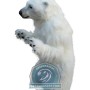 Realistic Lightweight Polar Bear Mascot Costume