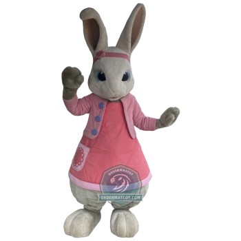 Lily Bobtail Rabbit Mascot Costume