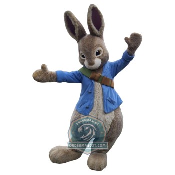 Realistic Peter Rabbit Mascot Costume