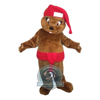 Adult Beaver Mascot Costume