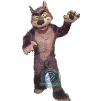 Happy Lightweight Wolf Mascot Costume