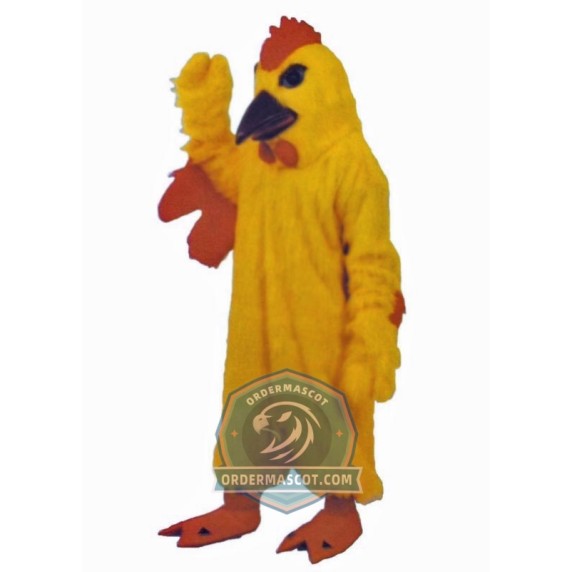 Realistic Yellow Chicken Mascot Costume