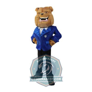 Realistic Bulldog Mascot Costume