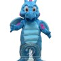 Blue Dragon Mascot Costume For Adult