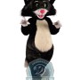 White & Black Cat Mascot Costume