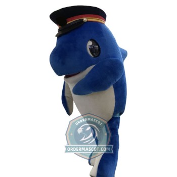 Blue Whale Mascot Costume