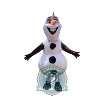 Olaf Snowman Mascot Costume