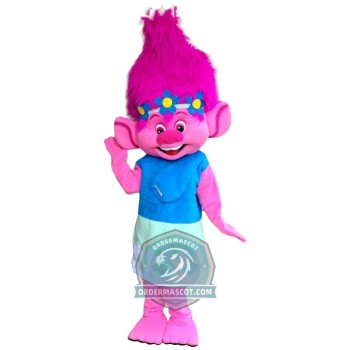 Poppy Troll Mascot Costume