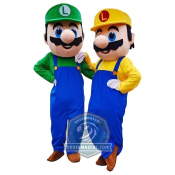 Green & Yellow Luigi Mascot Costume