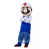 White Mario Mascot Costume