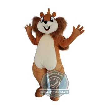 Happy Squirrel Mascot Costume
