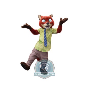 Nick Wilde Fox Mascot Costume