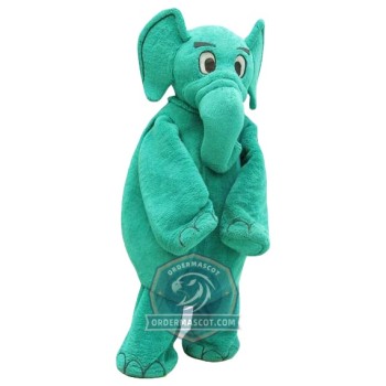 Green Elephant Mascot Costume