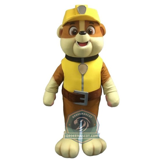 Deluxe Lightweight Paw Patrol Rubble Dog Mascot Costume