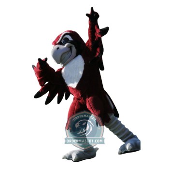 Red Hawk Mascot Costume